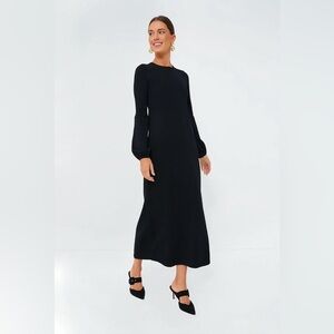 Tuckernuck Pomander Place Black Double Knit Lennox Dress/Small